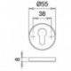 Rosette de protection de porte avant 15mm