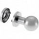 Bouton sur rosace. 1052/5020.couleur argent