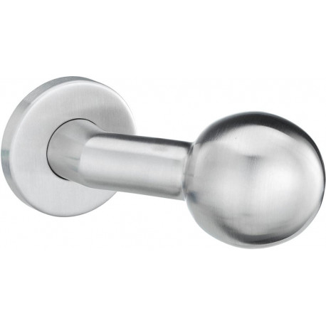 Bouton sur rosace. 1052/4020.couleur argent
