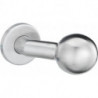 Bouton sur rosace. 1052/4020.couleur argent