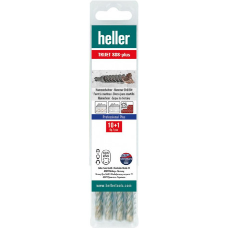 Foret SDS-Plus Trijet Ultimate 10x160/100mm 10+1 Multipack heller