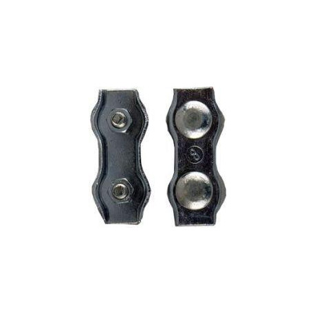 Collier de serrage duplex, acier, électrozingué 5.0mmx50 M5 (Par 50)
