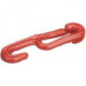 Crochet en plastique rouge 6.0mm (Par 10)