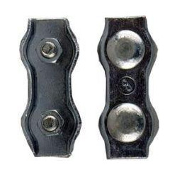 Collier de serrage duplex, acier, électrozingué 4.0mmx40 M5 (Par 50)