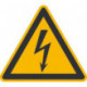 Film de signalisation d'avertissement SL 100 mm Avertissement de tension électrique dangereuse 500 pièces par rouleau