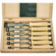 Jeu de burins 174HK 6 pcs. dans un coffret en bois