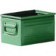 Boîte de transport gerbable acier taille 4 vert L200xP300x150 mm