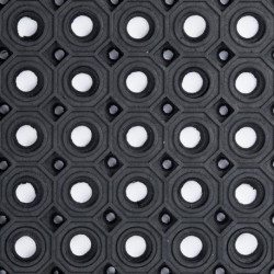 Tapis nid d'abeille (caillebotis) SBR/NR. noir. plafond ouvert. 13 mm. 100x920cm
