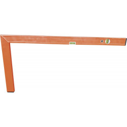 Equerre de construction 800x400mm 90G avec 2 niveaux à bulle qualité de construction FORTIS