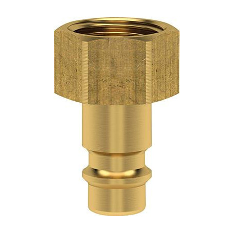 Bouchon mamelon pour couplage NW 7.2mm. Laiton. Série ES. FEMELLE G1/4 LÜDECKE