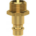 Bouchon mamelon pour couplage NW 7.2mm. Laiton. Série ES. AG G3/8 LÜDECKE