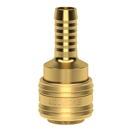 Raccord à dégagement rapideNW 7,2 mm. Laiton. Série ES. Passe-câble 6 LÜDECKE