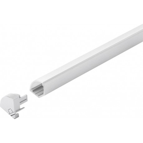 Profil ChannelLine H .10er Set L2m.Alu/couvercle opal