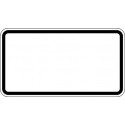 Panneau d'avertissement et d'information, feuille type RA 2 330x600mm RAL2