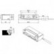 Gâche électrique 5UW2X10 9-24V AC/DC m.Arr. IP68