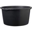 Seau à mortier 65L noir rond. Échelle L