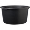 Seau à mortier 90L noir rond. Échelle L