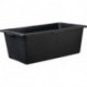 Bac à mortier 65L carré noir. Échelle L