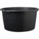 Seau à mortier 45L noir rond. Échelle L