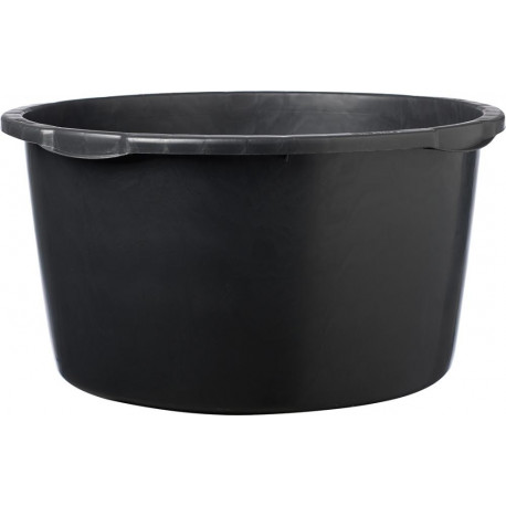 Seau à mortier 45L noir rond. Échelle L