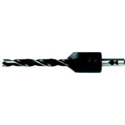Jeu de fraises HSSmit CV-foret hélicoïdal à bois 4/16mm x 75mm Fisch