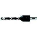 Jeu de fraises HSSmit CV-foret hélicoïdal à bois 4/16mm x 75mm Fisch