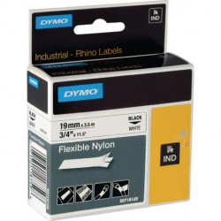 Ruban de marquage l. de bande 19 mm L. de ruban 35 m ruban souple en nylon noir (Par 5)