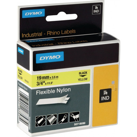 Ruban de marquage l. de bande 19 mm L. de ruban 35 m ruban souple en nylon noir (Par 5)