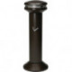 Cendrier sur pied D394xH1054 mm noir tôle d’acier RUBBERMAID