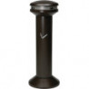 Cendrier sur pied D394xH1054 mm noir tôle d’acier RUBBERMAID
