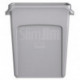 Poubelle de tri 60 l H635xl279xP558 mm gris avec canaux d’aération