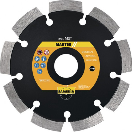 Disque diamanté MST D. 150 mm perçage de 22.23 mm soudé au laser 11 