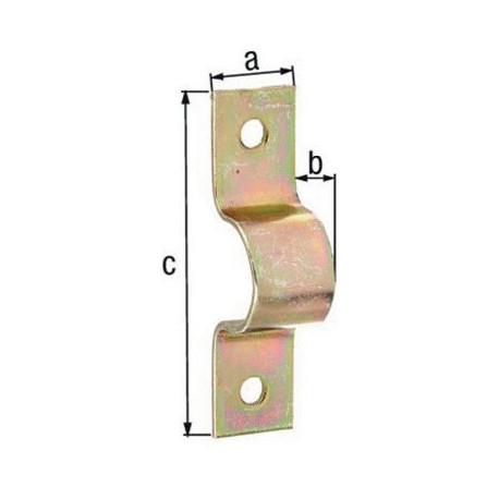 Collier de fixation L109xB25xH36mmacier pour tuyau 31,8mm 1 1/4 (Par 20)