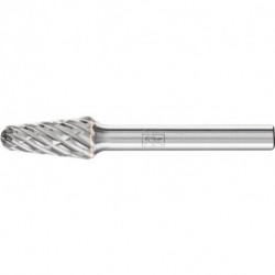 Fraise sur tige KEL D. 10 mm long. tête 20 mm D. tige 6 mm carbure engrènement S 