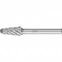 Fraise sur tige KEL D. 10 mm long. tête 20 mm D. tige 6 mm carbure engrènement S 