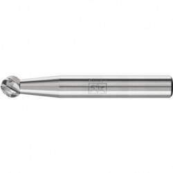Fraise sur tige KUD D. 6 mm long. tête 5 mm D. tige 6 mm carbure engrènement STE 