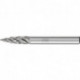 Fraise sur tige SPG D. 6 mm long. tête 18 mm D. tige 6 mm carbure engrènement ST 