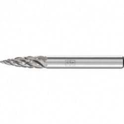 Fraise sur tige SPG D. 6 mm long. tête 18 mm D. tige 6 mm carbure engrènement ST 