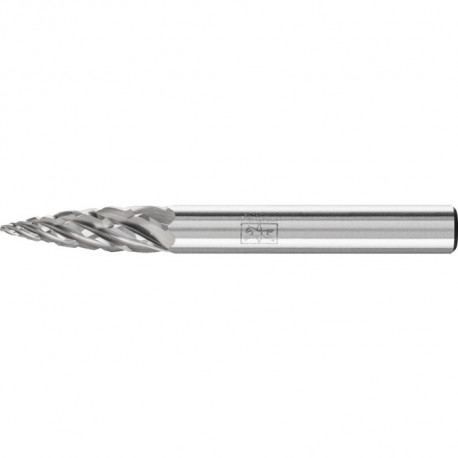 Fraise sur tige SPG D. 6 mm long. tête 18 mm D. tige 6 mm carbure engrènement ST 