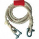 Corde de remorquage en sisal 2 500 kg Manille Sisal/manille longueur 400 cm D. 1 