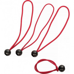 Tendeur de bâche épaisseur 0.4 cm 4 pièces / jeu caoutchouc longueur 270 mm 