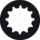Clé polygonale double coudée, DIN 838, poli, Cote s/plats : 21 x 23 mm, Long. 314 mm