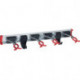 Râtelier pour outils longueurs du rail de guidage 1 000 mm aluminium 