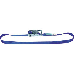 Sangle d'amarrage DIN EN 12195-2 longueur 5 m largeur 25 mm avec rochet LC U 1000 daN