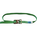 Sangle d'amarrage DIN 12195-2 longueur 8 m largeur 35 mm avec rochet LC U 2000 daN