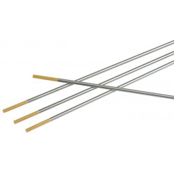 Électrode en tungstène WL 15 D. 24 mm longueur 175 mm doré LITTY (Par 10)
