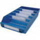 Boîte pour étagère L400xl240xH95mm bleue PP (Par 15)