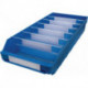 Boîte pour étagère L500xl240xH95mm bleue PP (Par 15)