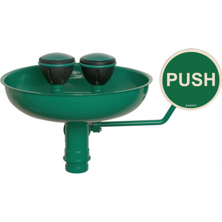 Douche oculaire ClassicLine avec receveur montage mural raccordement 3/4 po. FI 