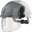 Casque d'escalade industriel EVO® VISTAshield® blanc/fumé ABS EN 397.EN 50365 JSP 